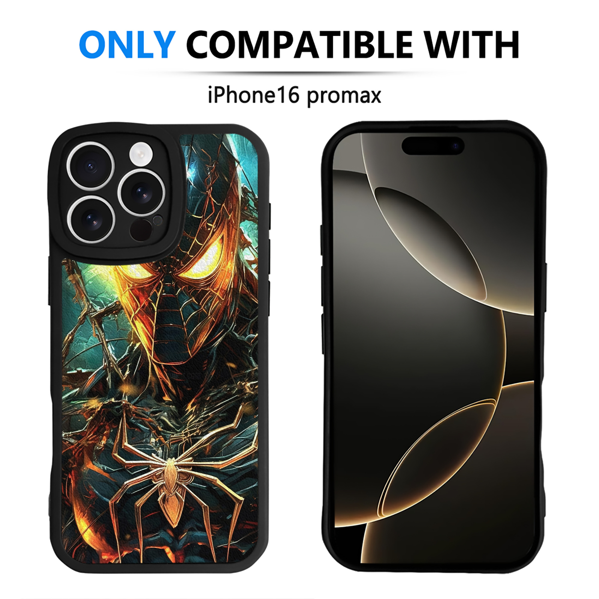 Spider Man スパイダーマン 【iPhone 16シリーズ対応】シリコンスマホケース（レザー調） 材質：シリコン